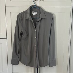 Ministry of Supply Light Gray Long-Sleeve Button Shirt